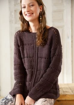 Pulli Mit Musterstreifen