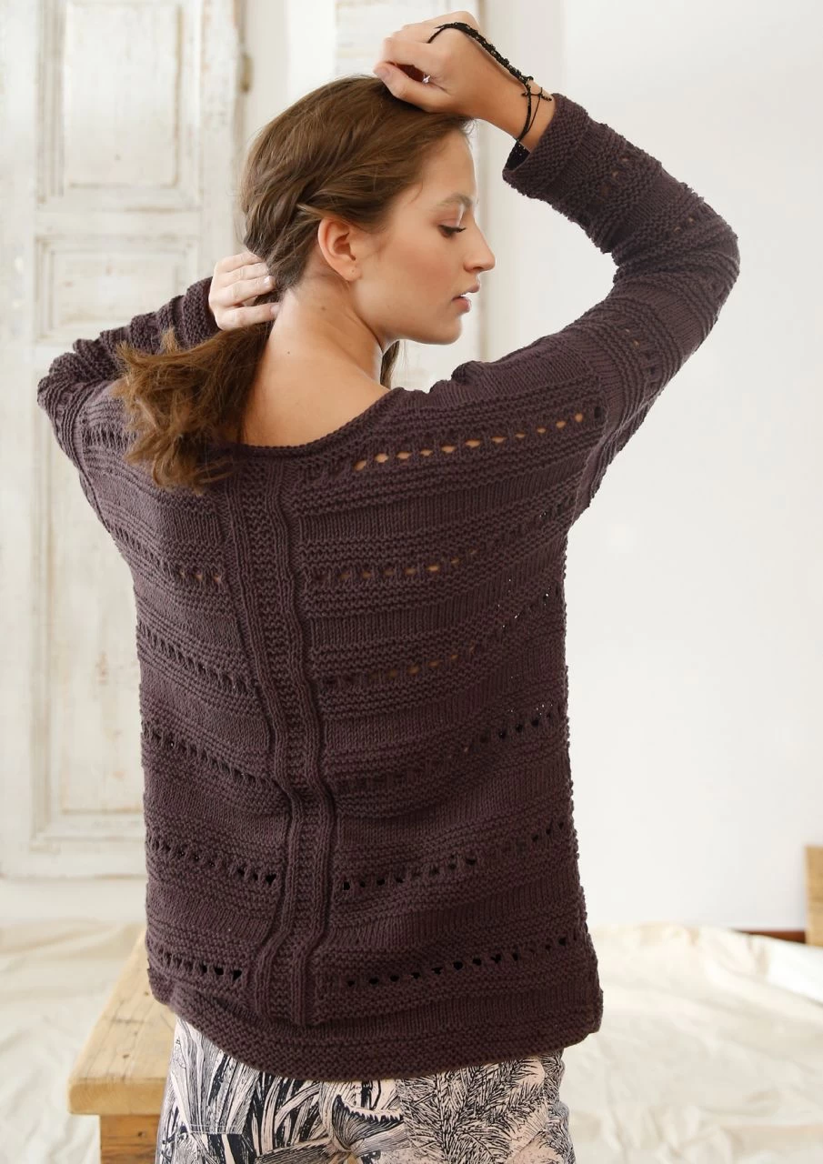 Pulli Mit Musterstreifen 3 Pulli Mit Musterstreifen – Bild 3