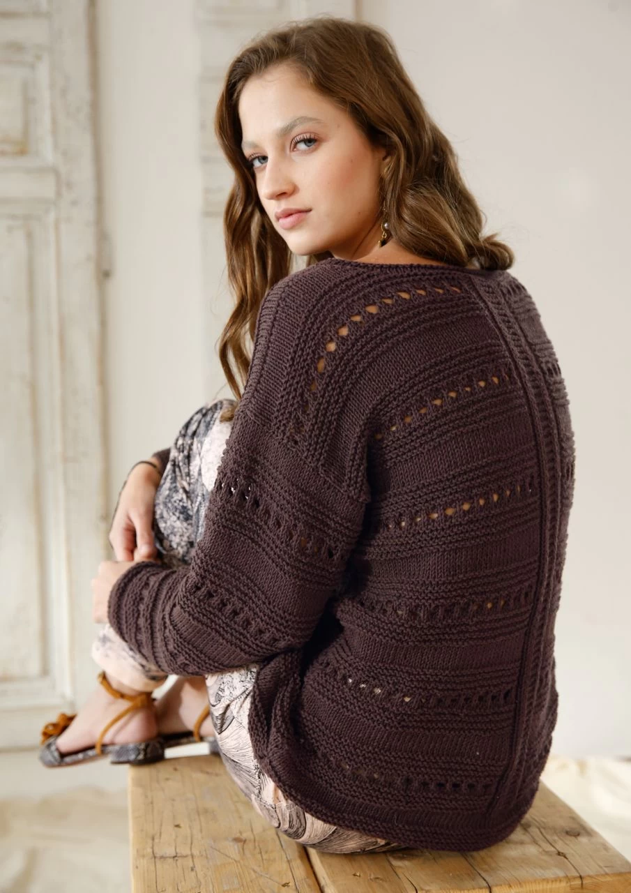 Pulli Mit Musterstreifen 2 Pulli Mit Musterstreifen – Bild 2