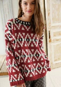 Pullover Mit Jacqurdmuster