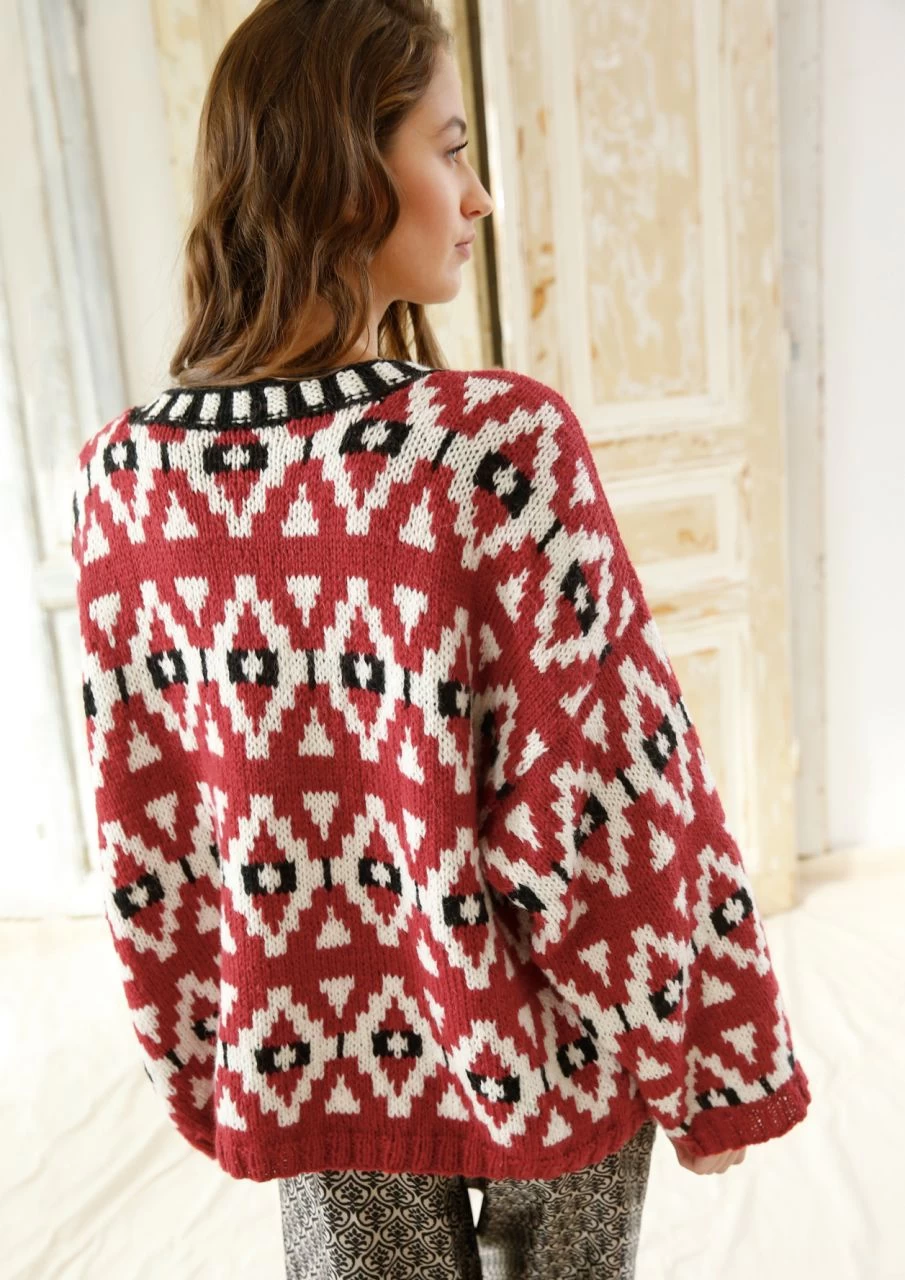 Pullover Mit Jacqurdmuster 4 Pullover Mit Jacqurdmuster – Bild 4