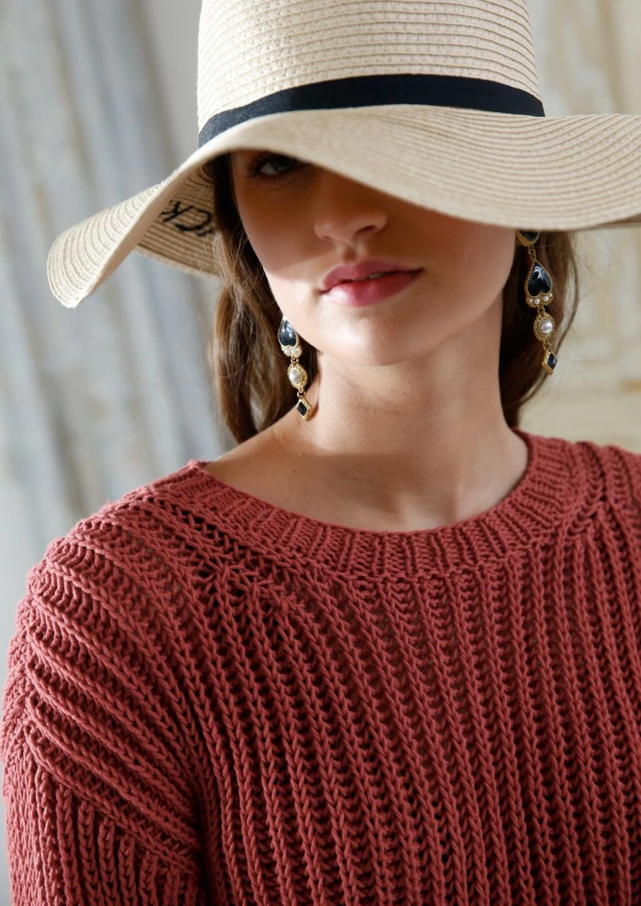 Zweifarbiger Patentpulli 2 Zweifarbiger Patentpulli – Bild 2