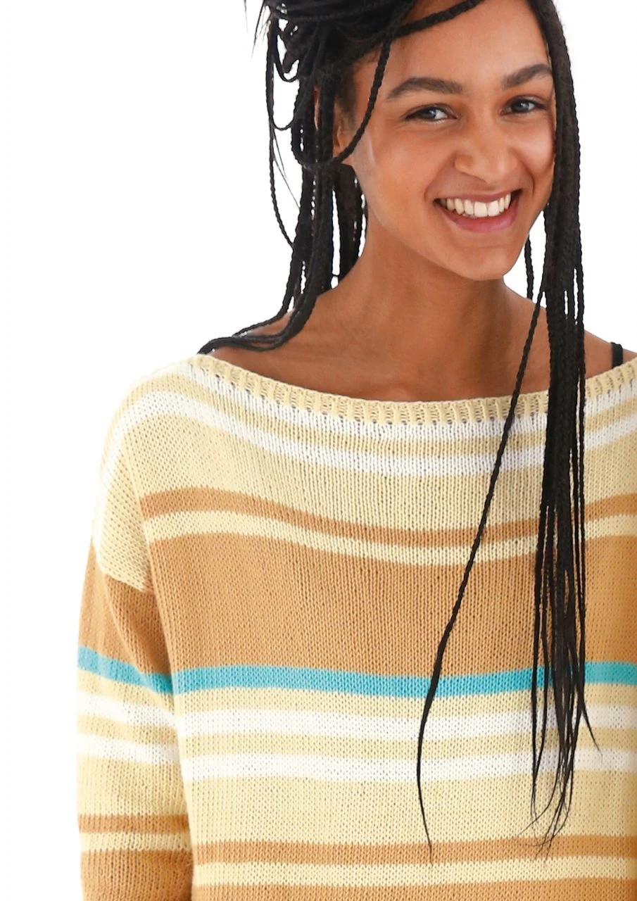 Weiter Streifen-Pullover 1 Weiter Streifen-Pullover