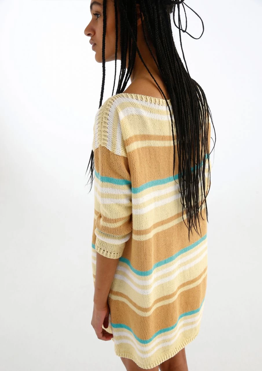 Weiter Streifen-Pullover 2 Weiter Streifen-Pullover – Bild 2