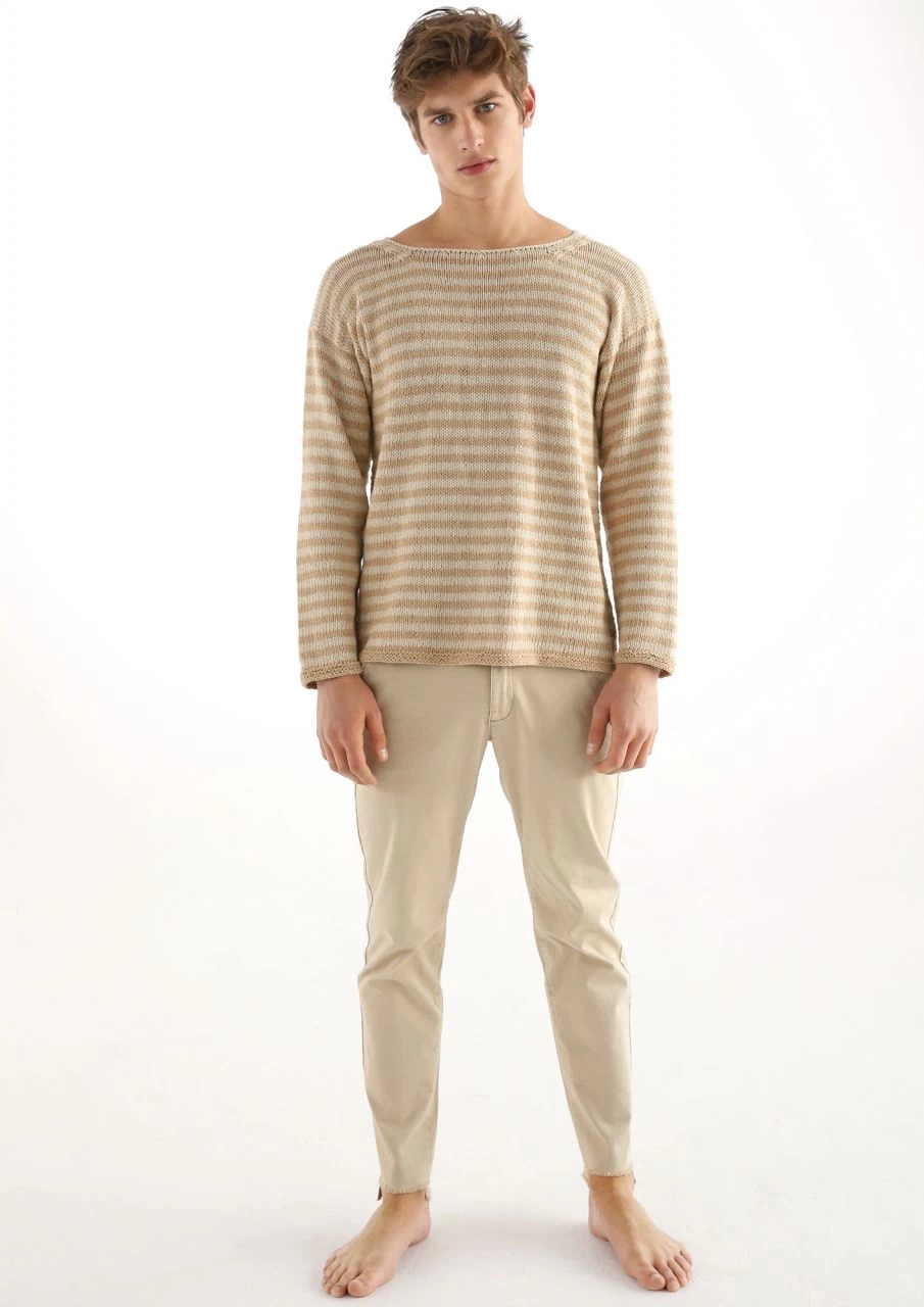 Geringelter Herrenpullover 6 Geringelter Herrenpullover – Bild 6