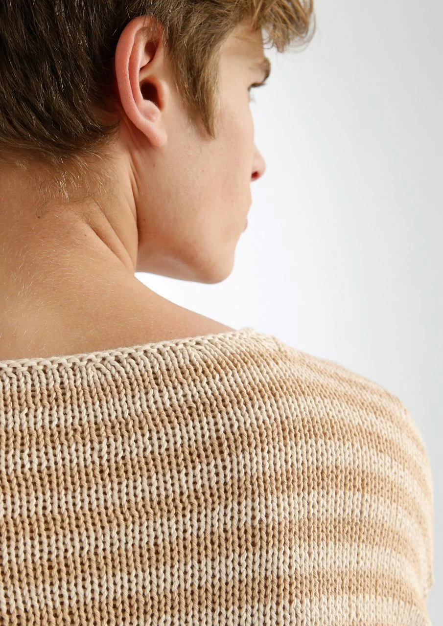 Geringelter Herrenpullover 2 Geringelter Herrenpullover – Bild 2