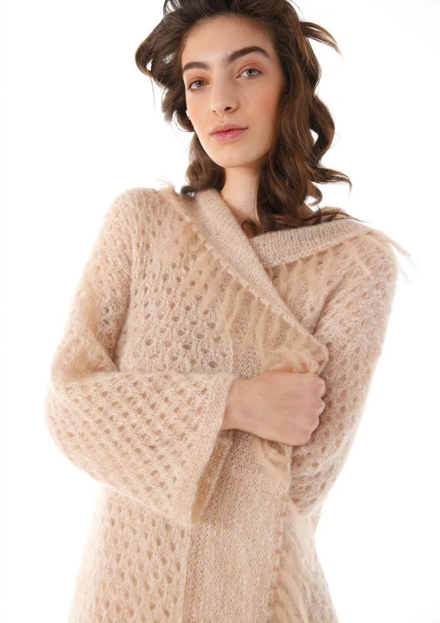 Mantel Mit Lochmuster 4 Mantel Mit Lochmuster – Bild 4