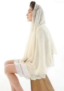 Schultertuch Mit Spitzen