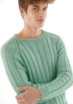 Herrenpullover Mit Rippen
