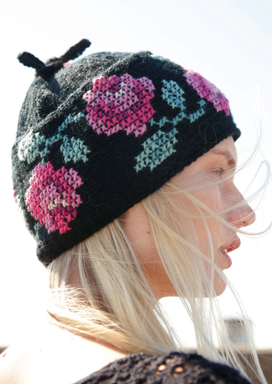 Mütze Mit Rosen 1 Mütze Mit Rosen