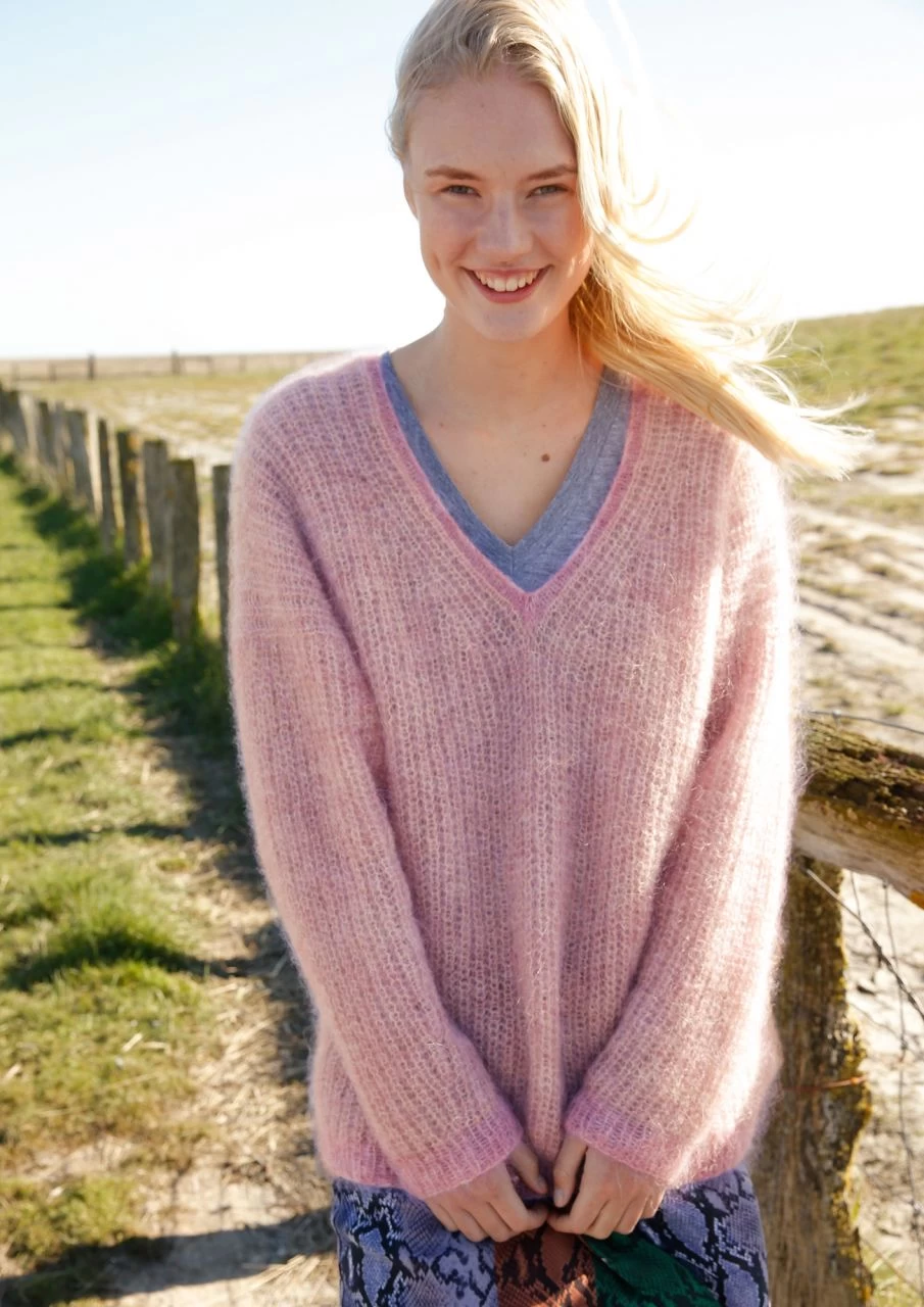 Weiter Halbpatent-Pullover 2 Weiter Halbpatent-Pullover – Bild 2