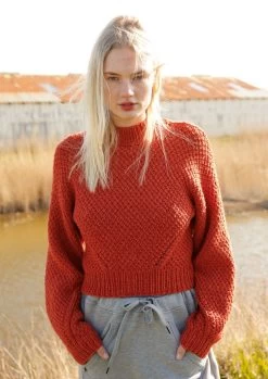 Pullover Im Perlmuster