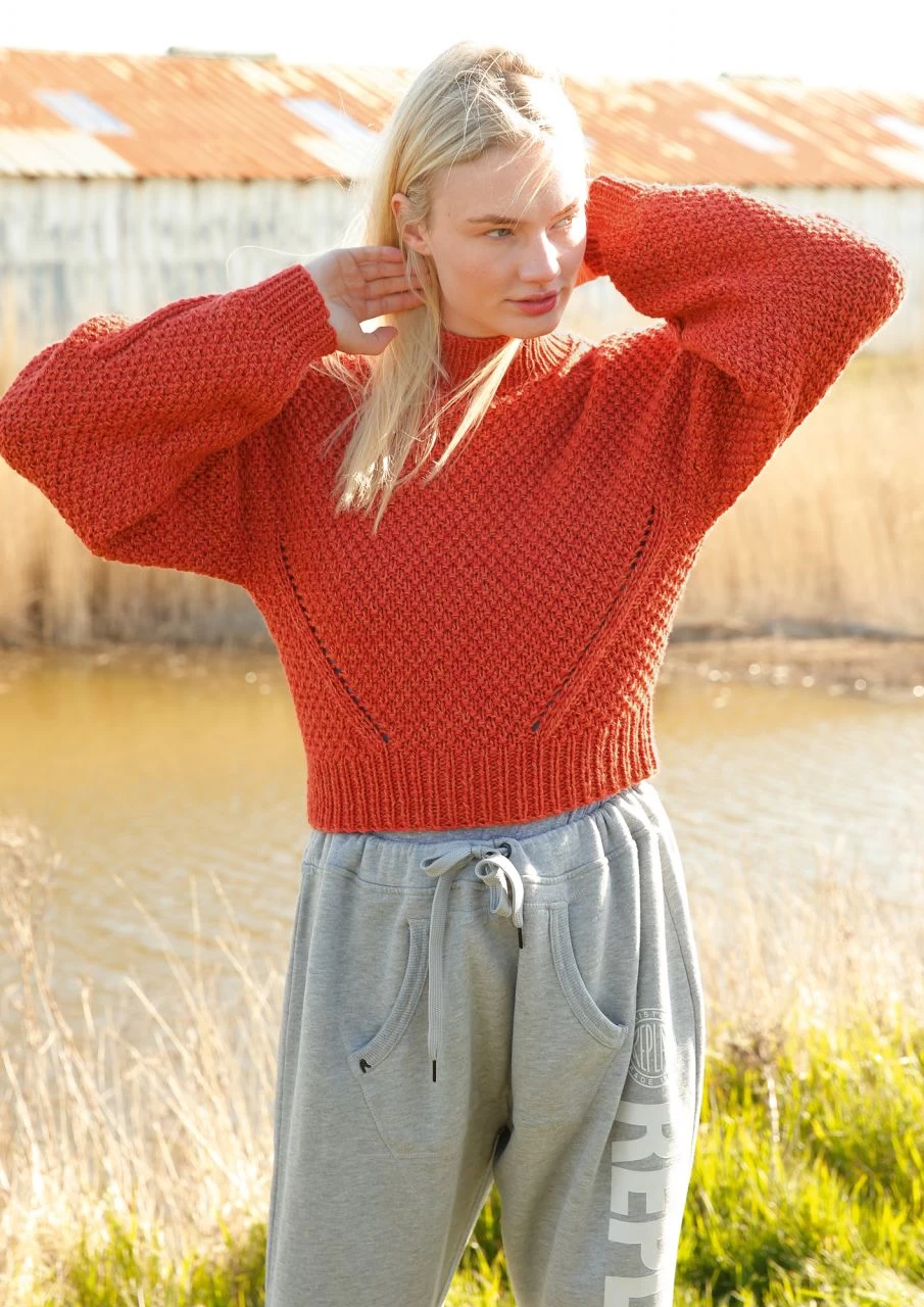 Pullover Im Perlmuster 2 Pullover Im Perlmuster – Bild 2