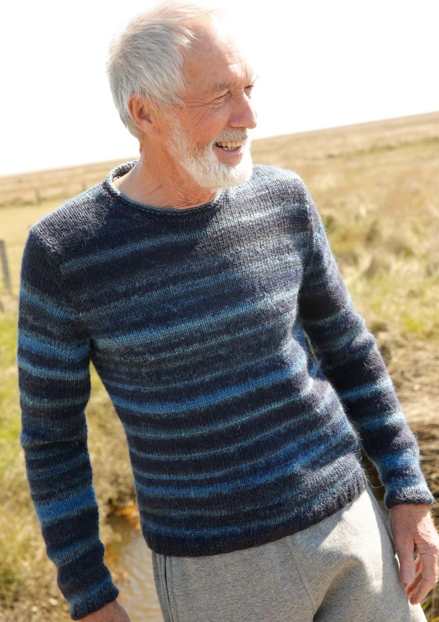 Melierter Herrenpulli 5 Melierter Herrenpulli – Bild 5