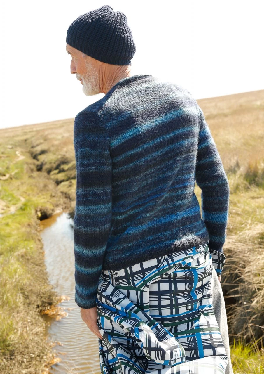 Melierter Herrenpulli 4 Melierter Herrenpulli – Bild 4