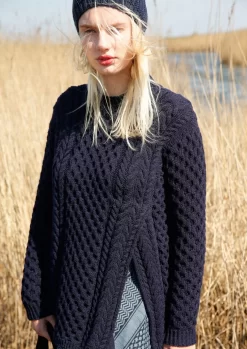 Weiter Pullover Mit Schlitz -Strickwaren Geschäft R79M29 c 1280x1280
