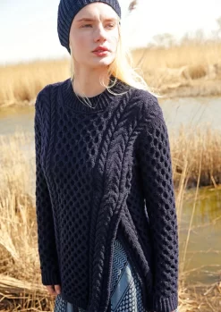 Weiter Pullover Mit Schlitz -Strickwaren Geschäft R79M29 e 1280x1280