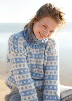 Rollkragenpulli Mit Streifen