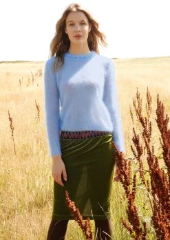 Zarter Pullover Mit Zopfblende -Strickwaren Geschäft R80M10 d 1280x1280