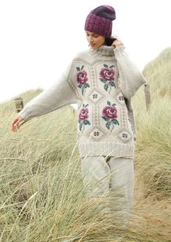 Pullover Mit Rosenmuster Bestickt -Strickwaren Geschäft R80M32 f 1280x1280