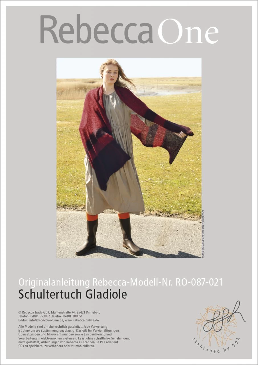 Schultertuch Gladiole 1 Schultertuch Gladiole