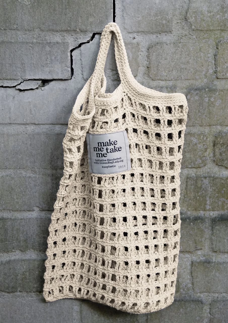 Gehäkeltes Einkaufsnetz 2 Gehäkeltes Einkaufsnetz – Bild 2