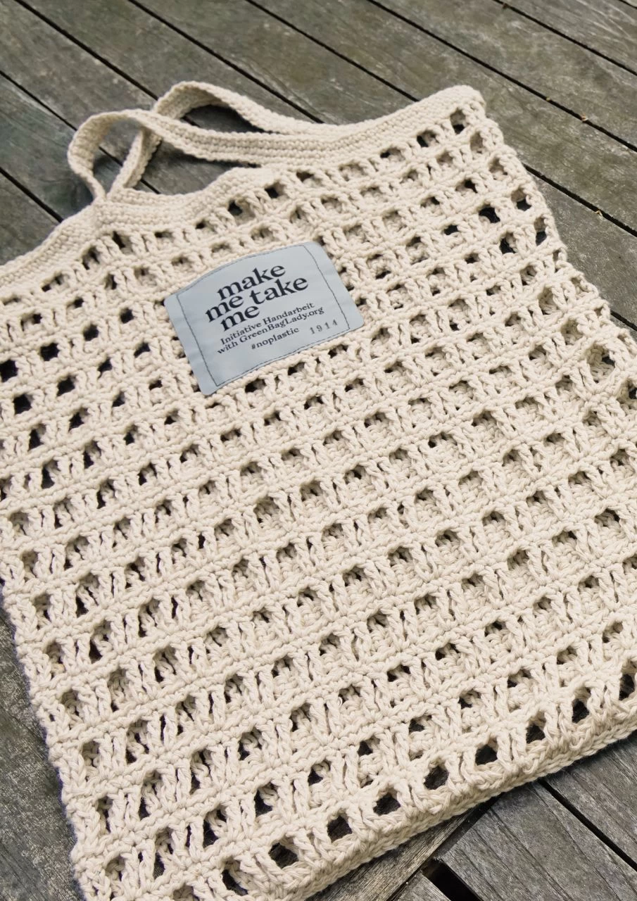 Gehäkeltes Einkaufsnetz 1 Gehäkeltes Einkaufsnetz