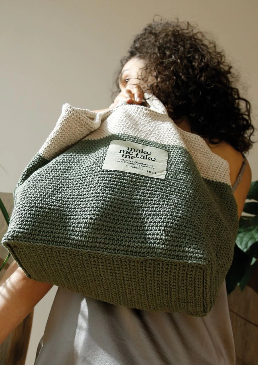 Häkeltasche "No Plastic" 3 Häkeltasche "No Plastic" – Bild 3