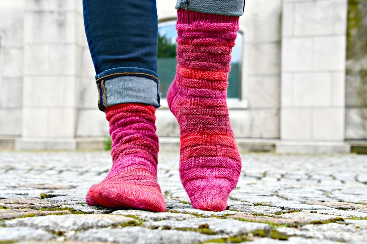 Socken "Malve" 1 Socken "Malve"